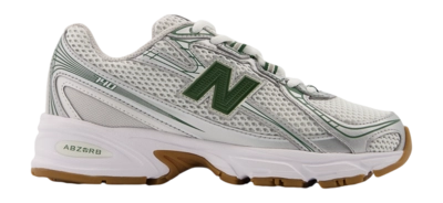 New Balance Kids GR740SF Silver Metalic/Dark Alpine Green