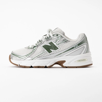 New Balance Kids GR740SF Silver Metalic/Dark Alpine Green