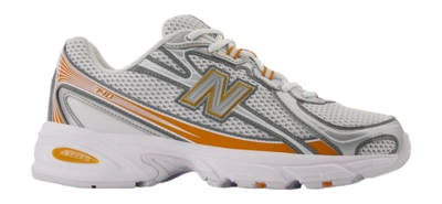 New Balance Unisex U740CL2 White/Classic Orange/Silver Metallic/Slate Gray
