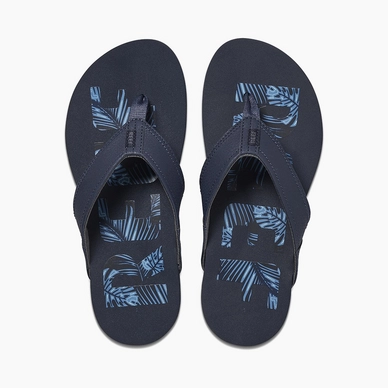 Slipper Reef Men Newport Prints Palms Blue