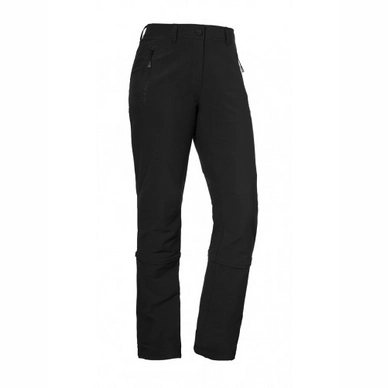 Pantalon convertible Schöffel Women Pants Long Engadin Zip Off Black