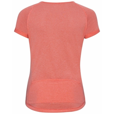 odlo women fietsshirt ss crew neck element hot coral 2