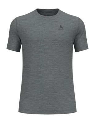 Ondershirt Odlo Men Merino 160 Odlo Steel Grey Melange Fitted