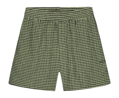 Shorts Olaf Women Seersucker Green Check