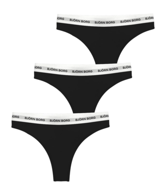 Ondergoed Björn Borg Women Logo Thong Multipack 1 (3-pack) Mid rise