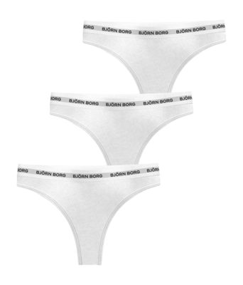 Ondergoed Björn Borg Women Logo Thong Multipack 2 (3-pack) Mid-rise taille