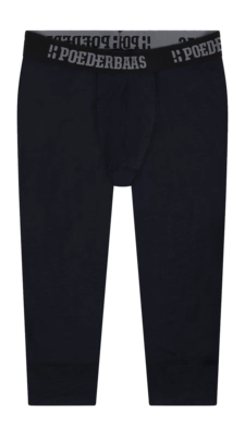 Ondergoed Poederbaas Men Merino Baselayer 3/4 Pant Black
