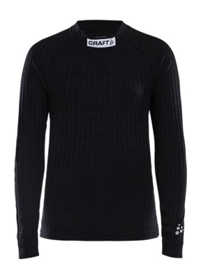 Ondershirt Craft Junior Progress Baselayer CN LS Black Strak