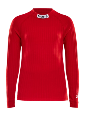Ondershirt Craft Kids Progress Baselayer CN LS Bright Red Junior Nauwsluitende pasvorm