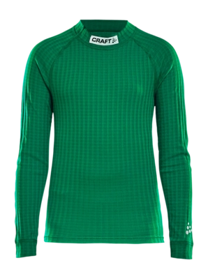 Ondershirt Craft Junior Progress Baselayer CN LS Team Green Strakke pasvorm
