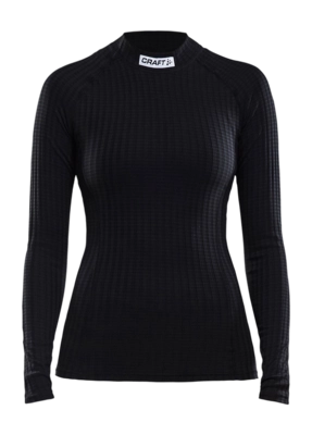 Ondershirt Craft Women Progress Baselayer CN LS Black Strak