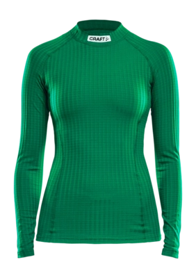 Ondershirt Craft Women Progress Baselayer CN LS Team Green Strak