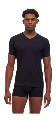Ondershirt Falke Men Daily Climate Control V-Neck Black