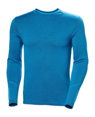 Ondershirt Helly Hansen Men Lifa Merino Midweight Crew Neptune Blue Fitted