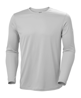 Ondershirt Helly Hansen Men Tech Crew LS 2.0 Grey Fog Regular Fit