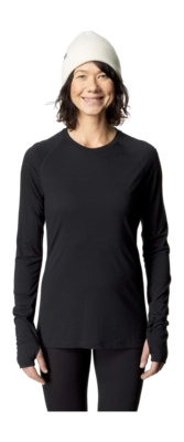 Ondershirt Houdini Women Desoli Light Crew True Black Slim Fit