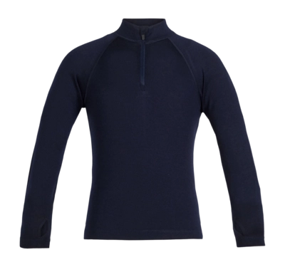 Ondershirt Icebreaker Kids 260 Tech Longsleeve Half Zip Midnight Navy