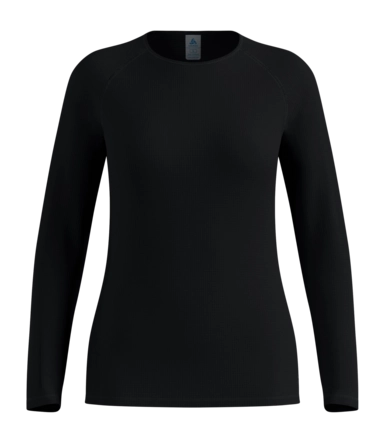 Ondershirt Odlo Women Active Light Black LS Fitted