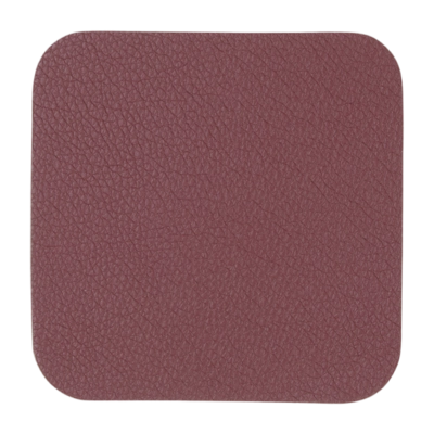 Untersetzer ASA Selection Lederoptik Plum 10 cm (4er Set)