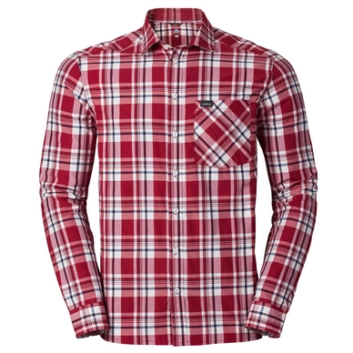Blouse Odlo Mens Longsleeve Anmore Jester Red White