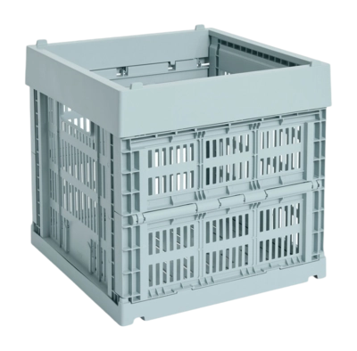 Opbergbox HAY Colour Crate Cube Dusty Blue