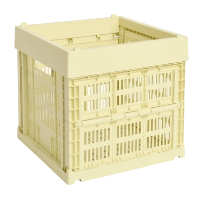Opbergbox HAY Colour Crate Cube Light Yellow