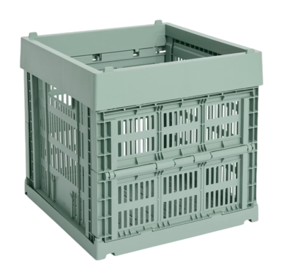 Opbergbox HAY Colour Crate Cube Sage Green