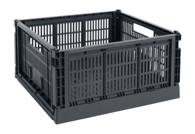 Opbergbox HAY Colour Crate Large Square Charcoal