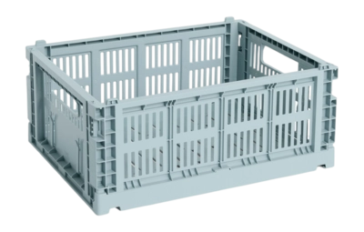 Opbergbox HAY Colour Crate Medium Dusty Blue
