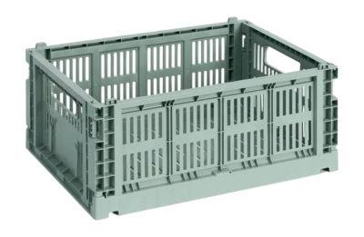 Opbergbox HAY Colour Crate Medium Sage Green
