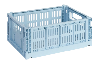 Opbergbox HAY Colour Crate Medium Soft Blue
