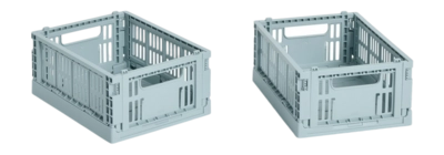 Opbergbox HAY Colour Crate Mini Dusty Blue (Set van 2)