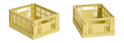 Opbergbox HAY Colour Crate Mini Dusty Yellow (Set van 2)