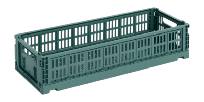 Opbergbox HAY Colour Crate Mini Oblong Dark Green
