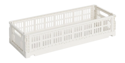 Opbergbox HAY Colour Crate Mini Oblong Off-White