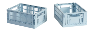 Opbergbox HAY Colour Crate Mini Soft Blue (Set van 2)