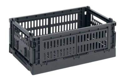 Opbergbox HAY Colour Crate Small Charcoal