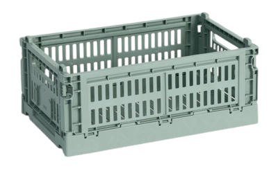 Opbergbox HAY Colour Crate Small Sage Green
