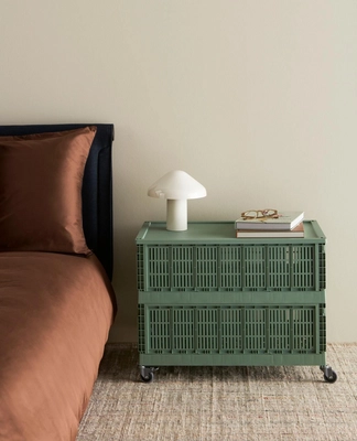 HAY Colour Crate XL sage green_HAY Colour Crate Lid Plastic XL sage green_Outline milk chocolate_Pao Portable_Crayon Rug_1920x1920