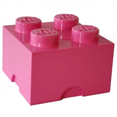 Opbergbox Lego Brick 4 Roze