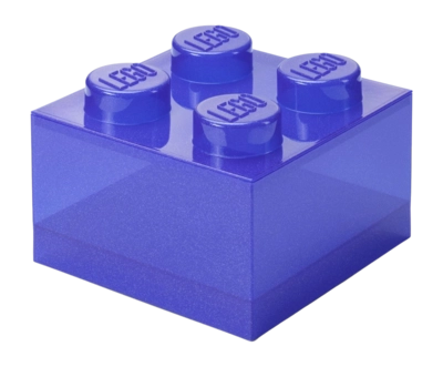 Opbergbox Lego Brick 4 Glitter Violet