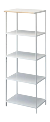 Yamazaki Tower Stellingkast 5 Niveaus - Wit