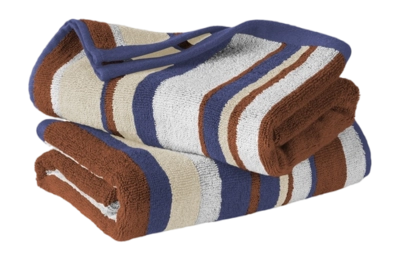 Handdoek De Witte Lietaer Ophélia Caramel Blues (Set van 2)