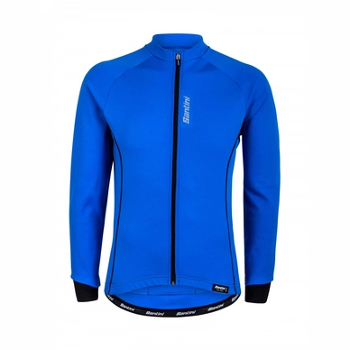 Fietsshirt Santini Men Ora Long Sleeve Blue
