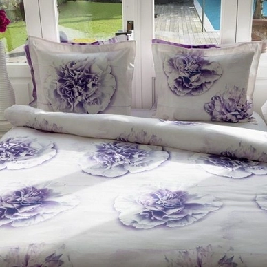 Bettwäsche Refined Orela Violett Mako-Satin