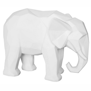 Beeld PT Living Origami Elephant Polyresin Matt White
