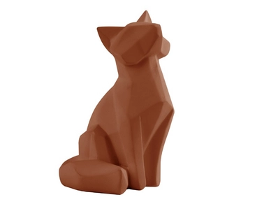Beeld PT Living Origami Fox Polyresin Small Matt Clay Brown