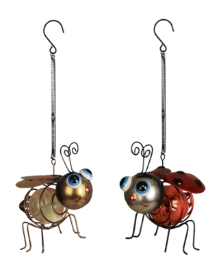 Gartenlampe Luxform Solar Metal Insect Hang Bee & Lady Bug Multicolor (Set von 2)
