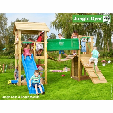 Speelset Jungle Gym Jungle Casa + Bridge Blauw