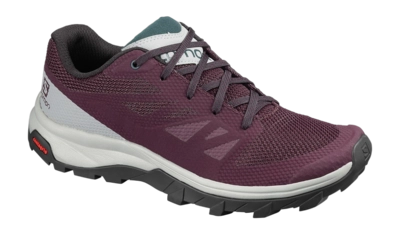 Walking Shoes Salomon Women Outline Wine Tasting Quarry Green Gables